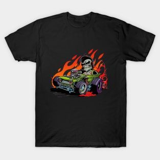 Monster Hot Rod Zombie Coupe Street Racer Retro Design T-Shirt